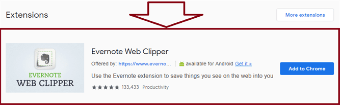 Evernote Web Clipper