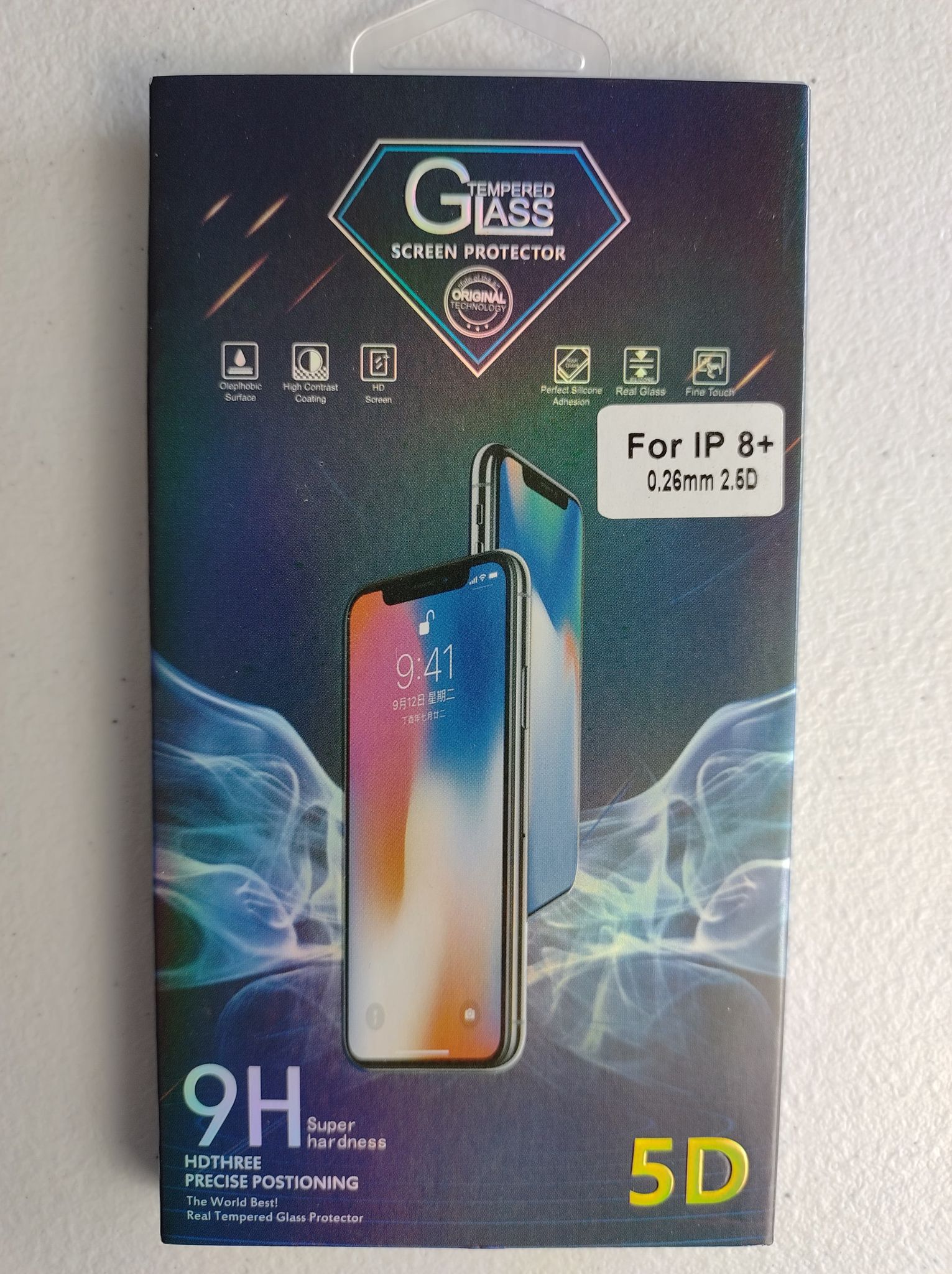 Premium Tempered Glass Screen Protection for iPhone 8+