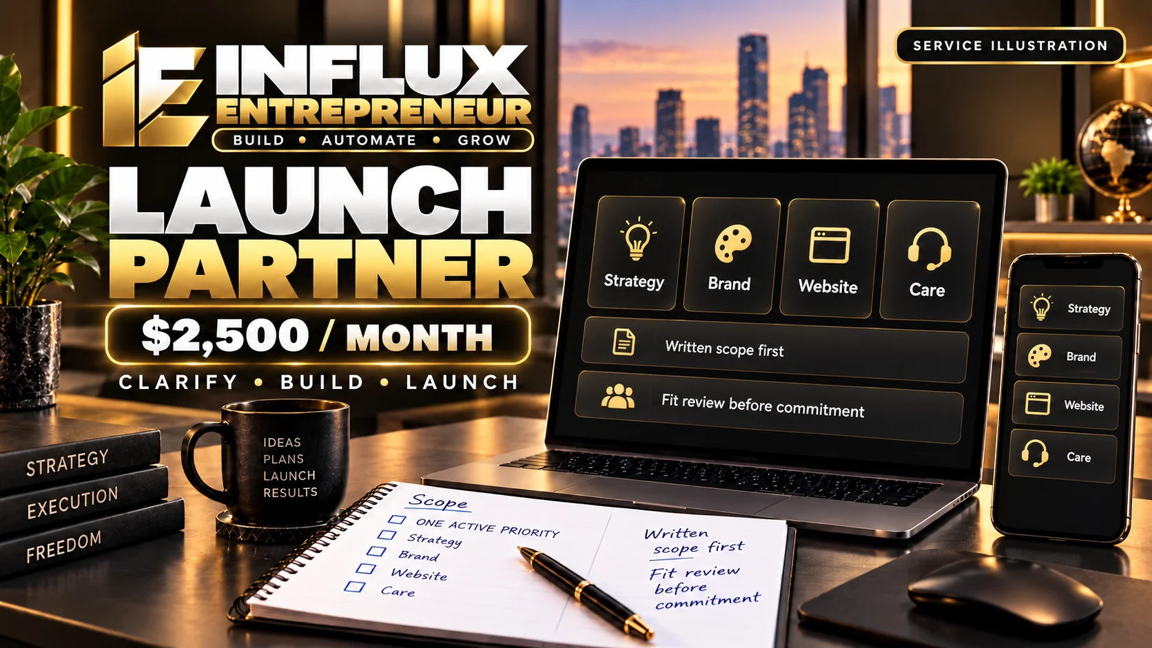 Launch Partner business development system