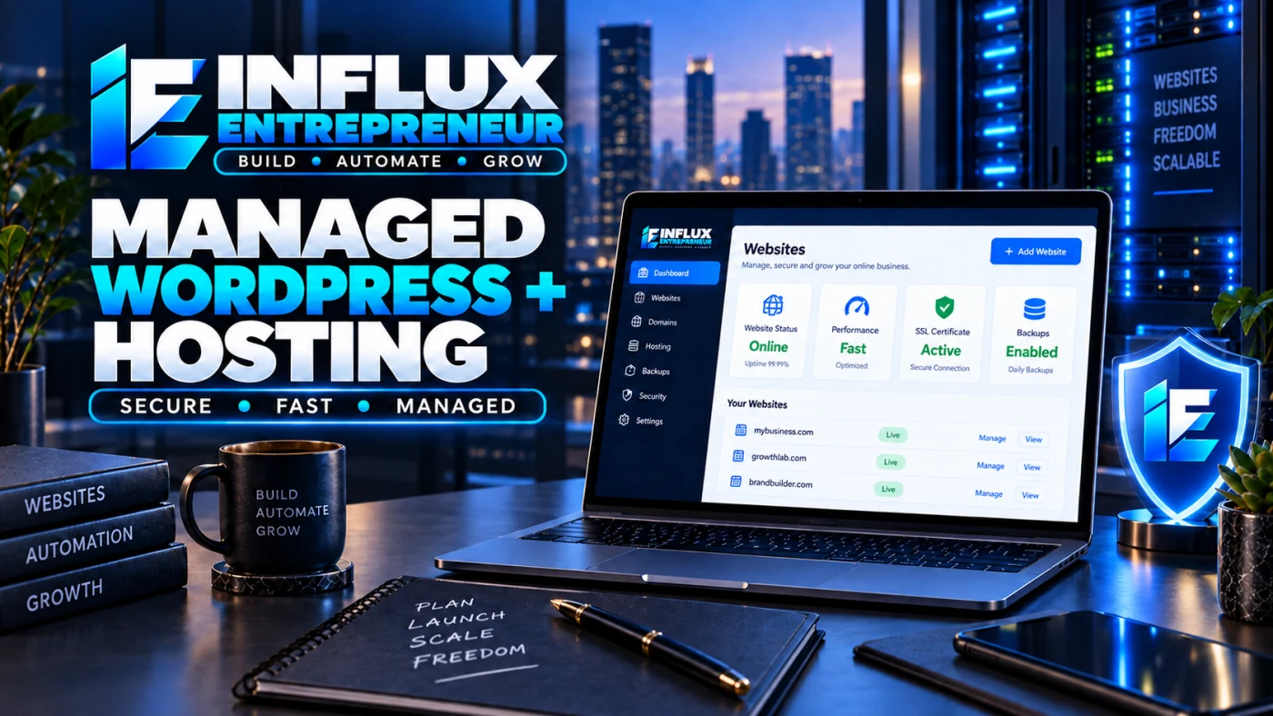 Illustrative Influx managed WordPress hosting experience