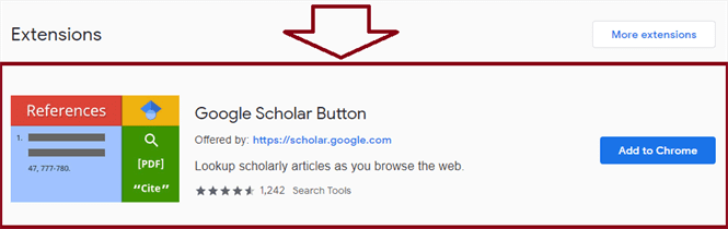 google scholar extension chrome