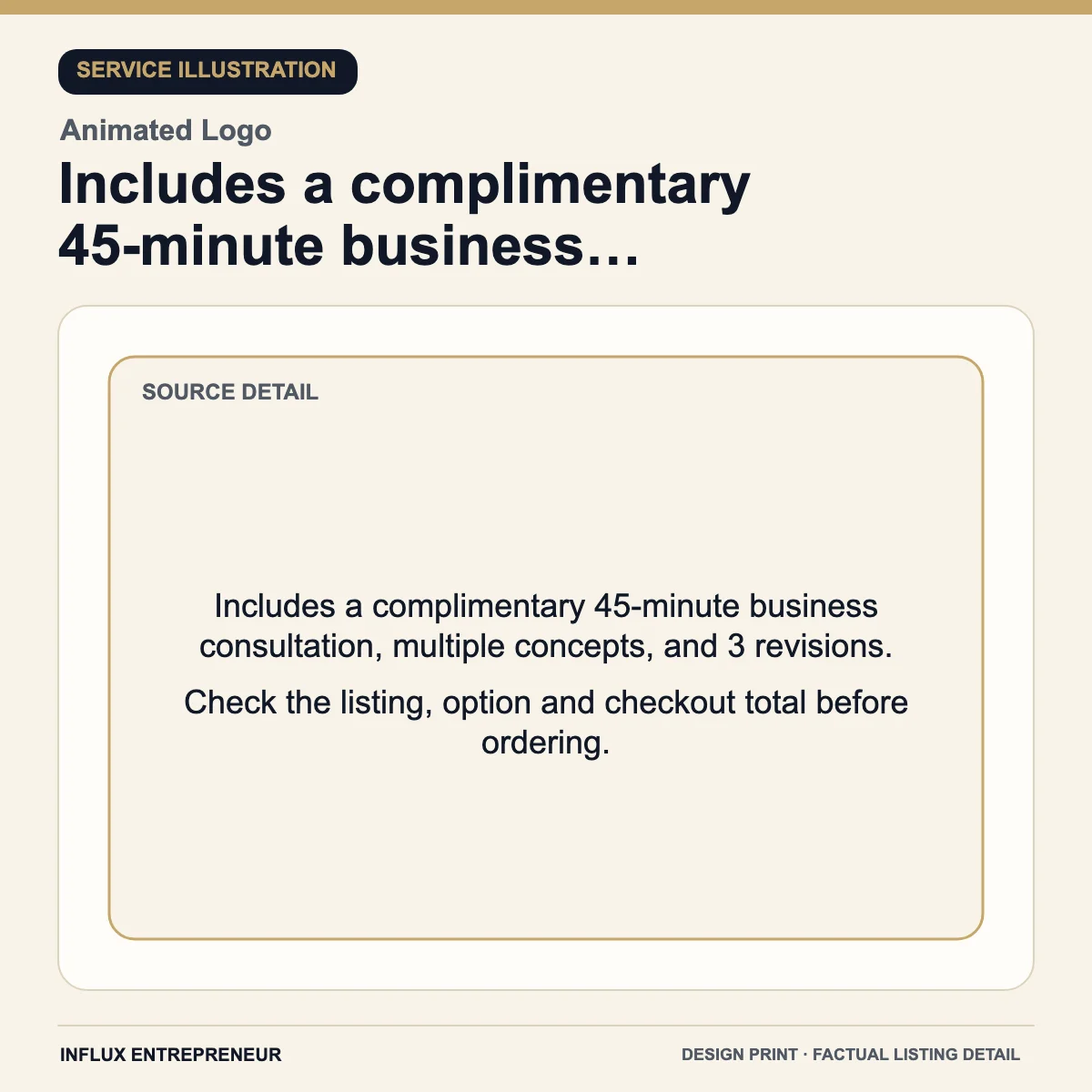 Design and print service infographic: Includes a complimentary 45-minute business…