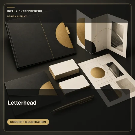 Illustrative cover for Letterhead, in the Design and print category.