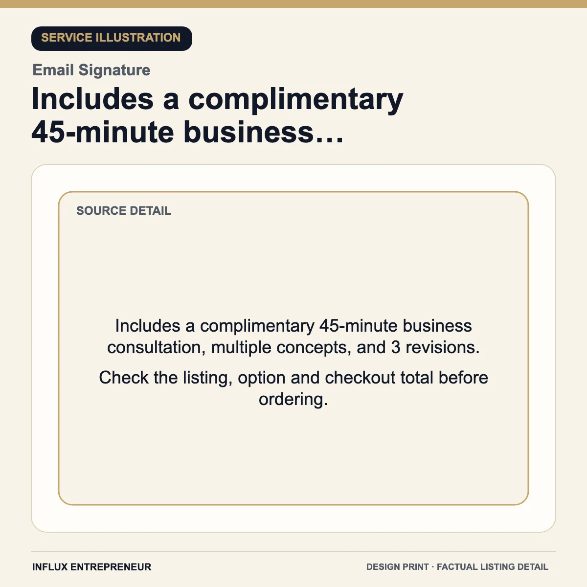 Design and print service infographic: Includes a complimentary 45-minute business…