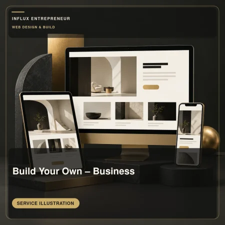 Illustrative cover for Build Your Own – Business, in the Website building category.