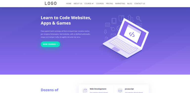 Learning template preview