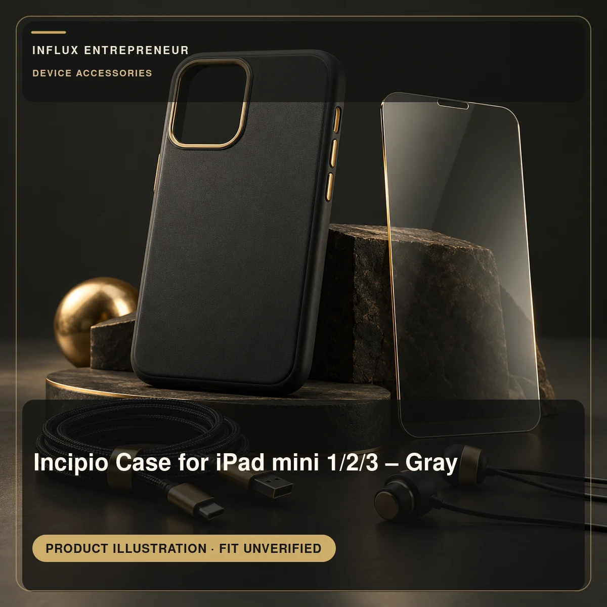 Product image for Incipio Case for iPad mini 1/2/3 – Gray