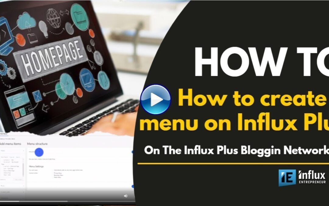 How to create a menu on Influx Plus