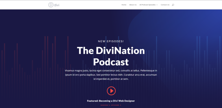 Podcast template preview