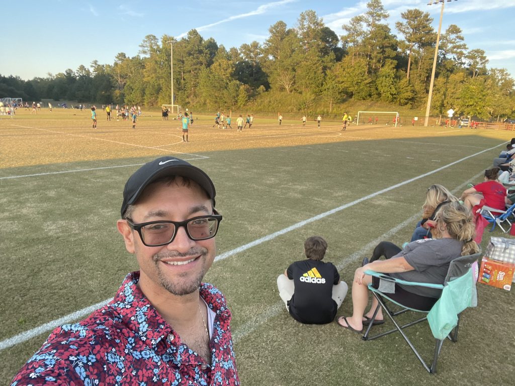 Hector Guerrero at a soccer field